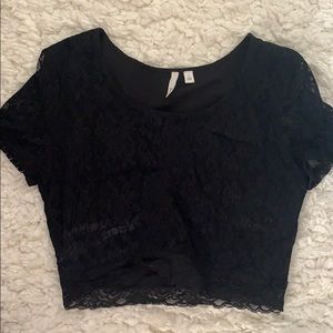 Black Lace crop top